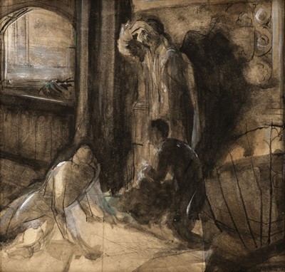 Lot 573 - Brangwyn (Frank, 1867-1956). Figures in an Interior
