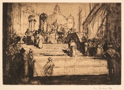 Lot 482 - Brangwyn (Frank, 1867-1956). A Venetian Procession, 1919, and others