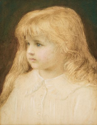 Lot 382 - Tayler (Edward, 1828-1906). Portrait of a Young Girl