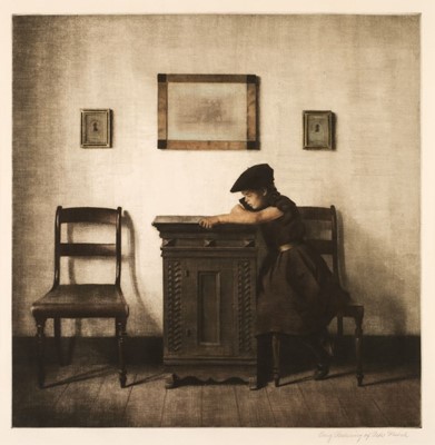 Lot 529 - Ilsted (Peter, 1861-1933). Little Girl with a Flat Cap, 1924