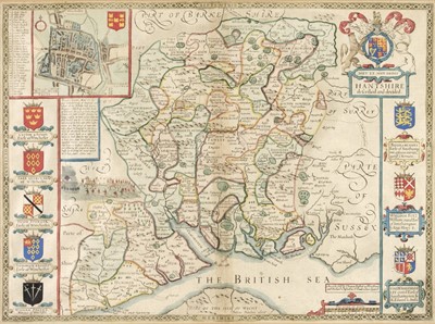 Lot 402 - Hampshire. Speed (John), Hantshire described and devided, 1676