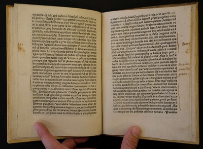 Lot 85 - Morandus (Benedictus) De laudibus Bononiae contra Seneses, Bologna: Ugo Rugerius, 1481