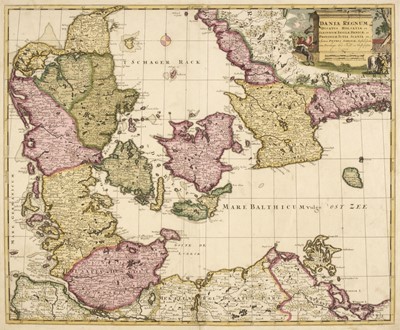 Lot 114 - Denmark. Schenk (Petrus), Dania Regnum Ducatus Holsatia..., Amsterdam, 1706