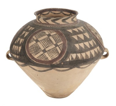 Lot 306 - Funerary Pot. A Chinese Neolithic earthenware funerary pot, circa 2000 BC