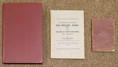 Lot 157 - Bryant ( James C.) Amazwi Ahlakanipileyo. Zulu Proverbs. 2nd edition.