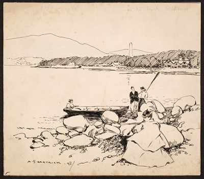 Lot 126 - Watercolours and drawings. Collection of 115 watercolours and drawings, mid 19th-early 20th century