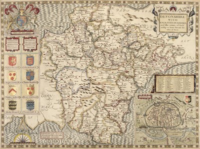 Lot 377 - Devonshire. Speed (John), Devonshire with Excester Described..., circa 1627