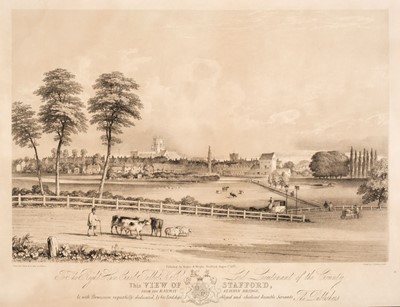 Lot 513 - Stafford. Burn (H.), ..., This View of Stafford from the Railway Station Bridge..., 1845