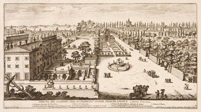 Lot 78 - Falda (Giovanni Battista). Li Giardini di Roma, Rome: Giovanni Giacomo de Rossi