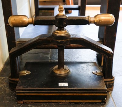 Lot 204 - Bookpress. A cast iron bookpress