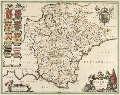 Lot 376 - Devonshire. Blaeu (Johannes), Devonia vulgo Devon-Shire, Amsterdam, circa 1648
