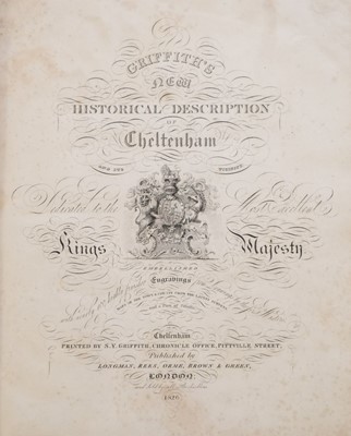 Lot 24 - Griffith (Samuel Young). Griffith's New Historical Description of Cheltenham, 1st edition, 1826