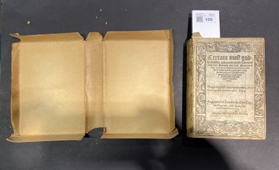 Lot 100 - Coverdale (Miles), Certain most godly, fruitful, and comfortable letters of... Martyrs of God, 1564