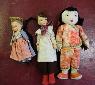 Lot 515 - Dolls. A slave doll, late 19th century, & others