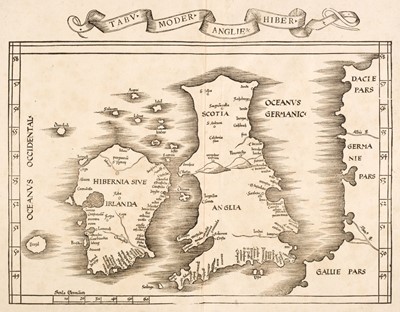Lot 370 - British Isles. Waldseemuller (Martin), Tabu Moder Angliae & Hiber, Lyons, 1535