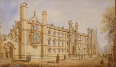Lot 91 - Cambridge. Corpus Christi College, late 1820s-early 1840s, watercolour