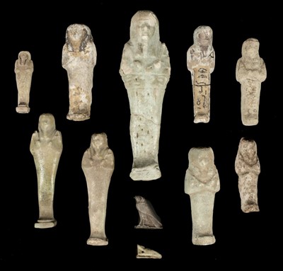 Lot 240 - Ancient Egypt. A collection of Egyptian shabti