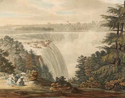 Lot 490 - Niagara Falls. Bennett (William), Two aquatints of Niagara Falls, circa 1831