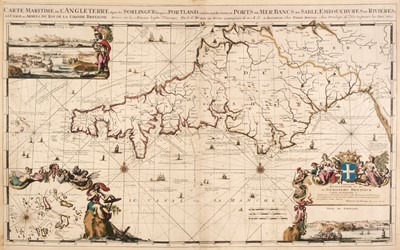 Lot 115 - English Channel. De Hooghe (R.), Carte Maritime de L'Angleterre..., 1693