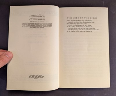 Lot 888 - Tolkien (J.R.R.) Lord of the Rings, 3 volumes, 1955-56