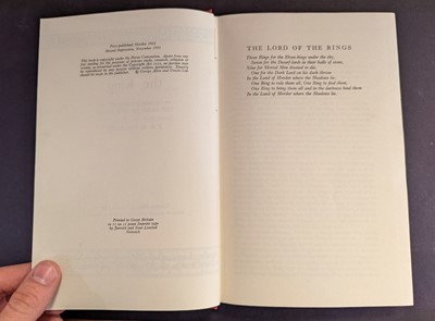 Lot 888 - Tolkien (J.R.R.) Lord of the Rings, 3 volumes, 1955-56