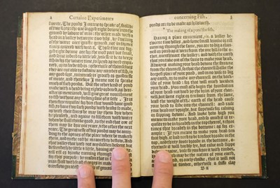 Lot 69 - Taverner (John). Certaine Experiments Concerning Fish and Fruite, 1600