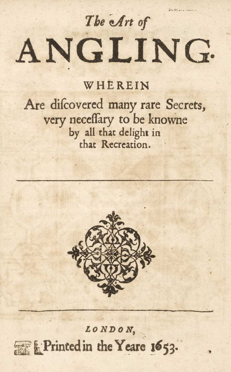 Lot 49 - Barker (Thomas). The Country-mans Recreation, 1654
