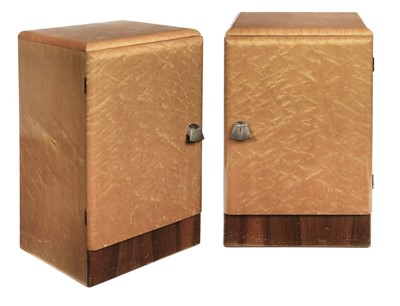 Lot 339 - Art Deco. A pair of bedside cabinets circa 1930