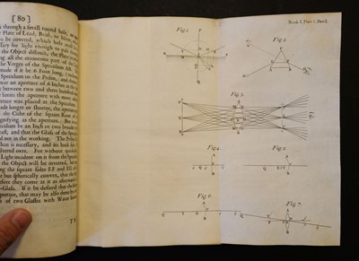Lot 130 - Newton (Isaac). Opticks: Or, A Treatise of the Reflexions, Refractions, Inflexions, etc ..., 1704