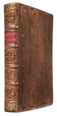 Lot 130 - Newton (Isaac). Opticks: Or, A Treatise of the Reflexions, Refractions, Inflexions, etc ..., 1704
