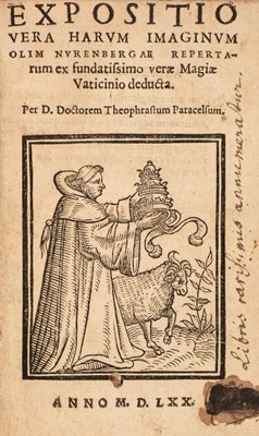 Lot 92 - Paracelsus (Theophrastus Bombastus). Expositio vera harum..., 1570