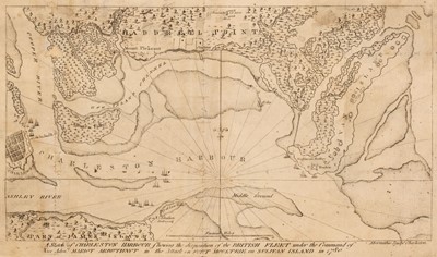 Lot 106 - Abernethie (Thomas). A Sketch of Charleston Harbour..., Charleston circa 1785