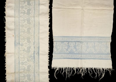 Lot 404 - Perugian towels. Two woven textiles, Perugia, Italy, possibly 15th-16th century