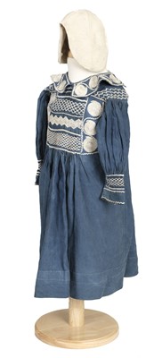 Lot 390 - Infants' clothes. A child's quilted cap, late 17th/early 18th century