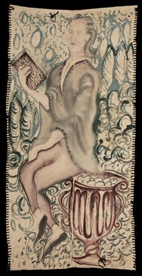 Lot 416 - Theatre. A painted theatre backdrop, French, early 20th century