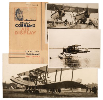 Lot 50 - Cobham (Alan, 1894-1973). An archive of scrap albums, photographs and ephemera
