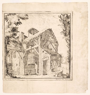 Lot 34 - Buffagnotti (Carlo Antonio, after Bibiena. Stage Sets for 'Endimione', four etchings, 1699-1710