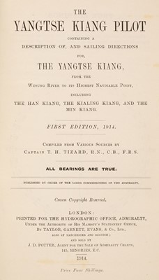 Lot 36 - Tizard (Thomas Henry). The Yangtse Kiang Pilot, 1914