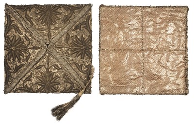 Lot 402 - Ottoman. A pair of metalwork letter bags, early 18th century
