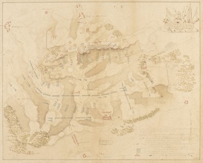 Lot 110 - Battle of Waterloo. Manuscript Map, circa 1815
