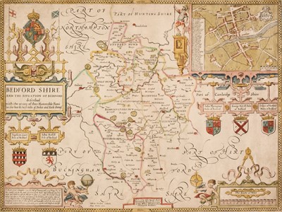 Lot 111 - Bedfordshire. Speed (John), Bedfordshire and the Situation of Bedford described..., circa 1710