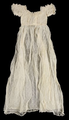 Lot 391 - Infant's clothing. A set of Victorian christening clothes worn by Lady Rodney's children