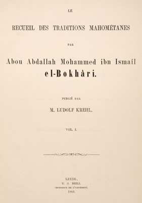 Lot 46 - Le Recueil Des Traditions Mahométanes, Leyde: E.J. Brill, 1862-1908
