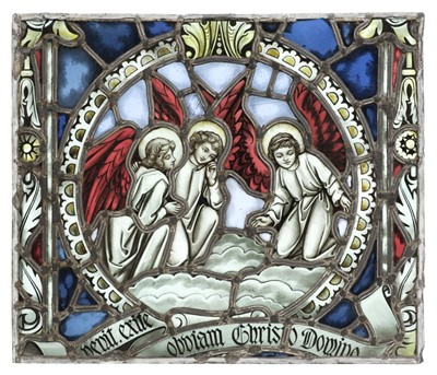 Lot 277 - Stained Glass. Victorian stained glass panel
