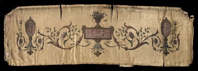 Lot 355 - Adam (Robert, 1728-1792, after). A classical painted frieze on silk, 18th century