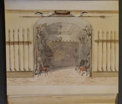 Lot 11 - D'Oyly (Charles). Armoury Book, circa 1860