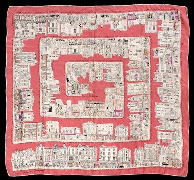 Lot 408 - Scarves. London pubs, by Jacqmar, 1950s, and others