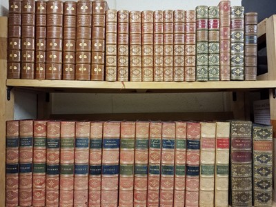 Lot 431 - Bindings. 74 volumes of 19th-century literature