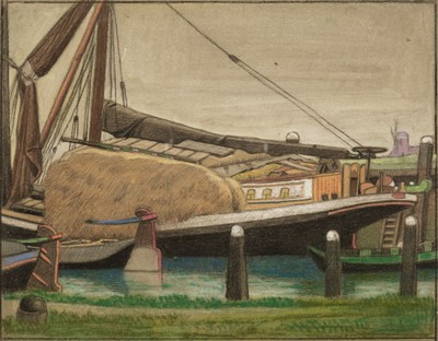 Lot 276 - Sleigh (Bernard 1872-1954). Four views in Holland, & a study of a Dutch girl