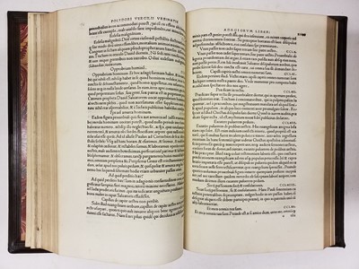 Lot 338 - Vergil (Polydore). Adagiorum liber, 1521